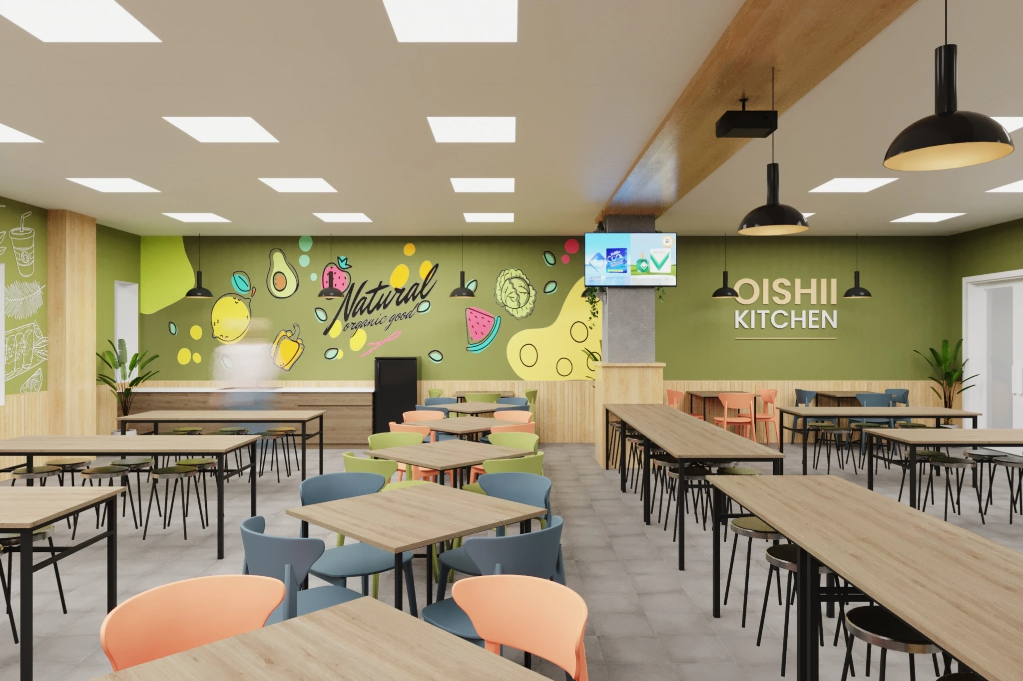 LDS VIET NAM TỔNG NHÀ THẦU THIẾT KẾ VÀ THI CÔNG CANTEEN CHO CÔNG TY ROHTO